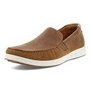 ECCO Men's S Lite Moc Summer Driving Style Loafer, Camel/Cognac Perforated, 11-11.5