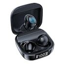 MANKIW Wireless Earbuds for Android, Wireless Earbuds Bluetooth 5.3 Headphones Stereo Bass LED Display in Ear Earphones 32H Playtime Waterproof Ear Buds Built in Mic for Samsung/iPhone/TV/Window