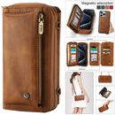 Crossbody Handbag Leather Wallet Case Magnetic Cover for iPhone 11 12 13 14 15