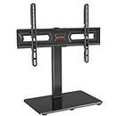 ELIVED Swivel Table Top TV Stand for most 37"-70" TVs with Max VESA 600x400mm up to 40KG, Height Adjustable TV stand for Plasma, LCD, LED, OLED Flat/Curved TVs, Universal Table Top TV Stand EV017