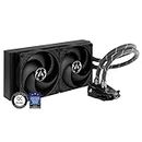 ARCTIC Liquid Freezer II 280 - Multi Compatible All-in-One CPU AIO Water Cooler, Efficient PWM Controlled Pump, Fan Speed: 200-1700 RPM (Controlled via PWM), LGA1700 compatible - Black