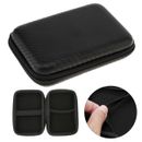 Black Zipper EVA Hard Shell Storage Bag for Hard Drive / Headphones / Data Cable