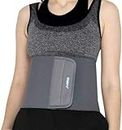 Reify 8-inch Grey Abdominal Belt After delivery Tummy Reduction Trimmer Belly Slimming Binder for Women Post Pregnancy Care (Grey, S), 26-30 Inch