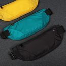 Bolsa de cintura para correr trotar delgada con cremallera cinturón paquete bandolera deportiva
