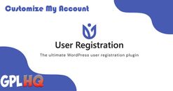 Registro de usuario - Personalizar complemento de mi cuenta - WordPress GPL + actualizaciones gratuitas