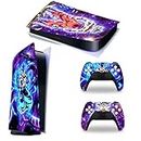 Super Saiyan God PS5 Skin for Console and Controllers Vinyl Sticker, Durable, Scratch Resistant, Bubble-Free, Compatible with PS 5 by Babita Dogra
