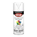 Krylon K05580007 COLORmaxx Spray Paint and Primer for Indoor/Outdoor Use, Semi-Gloss White, 12 Ounce (Pack of 1)