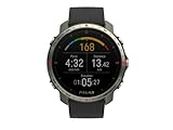 Polar Grit X Pro Titan - Premium Outdoor GPS Sports Watch - Military-Durability,Wrist-Based Heart Rate Monitor,M/L,Black/Red - Titan