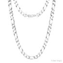 Figaro Sterling Silver Italian Solid Chain Necklace or Bracelet 925 Italy