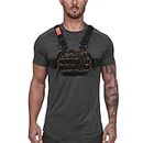 Running Bag?Outdoor Chest Pack?Water Resistant for Workouts Running Fishing? Phone Holder Lightweight Running Vest with Adjustable Shoulder Strap Belt