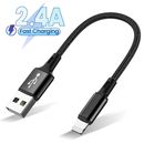 Cable USB corto largo de carga rápida para iPhone 11 12 13 14 Pro XS XR cable cargador