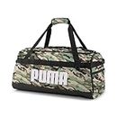 PUMA Challenger Duffel Bag M, Borsa Sportiva Unisex-Adulto, Verde Polveroso-Granola-Camo Pack AOP, Taglia Unica