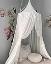 OldPAPA Children Bed Canopy Round Dome, nursery decorations, Mosquito Net, Kids Princess Play Tents, Room Decoration for Baby