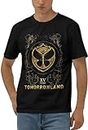 Tomorrowland Electronic Dance Festival Men Cotton Sport Vintage T Shirt Tshirts for Men Black XL