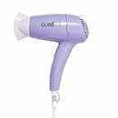 GUBB Hair Dryer For Men & Women | Professional Blow Dryer With Foldable Handle and Detachable Nozzle | 2 Heat Settings | 1000 Watts With Overheat Protection, Purple