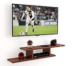 DAS Wall Mount TV Entertainment Unit/with Set Top Box Stand Classic Walnut (Ideal for 24" to 32") Screen- Christiano
