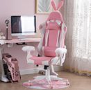 PINK BUNNY Gaming Chair COMPUTER HOME OFFICE KAWAII COMFY TWITCH furniture ROOM