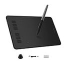 HUION Inspiroy H640P Graphics Drawing Tablet with Battery-Free Stylus and 8192 Pressure Sensitivity, Pen Tablet for Linux, Windows PC, Mac and Android