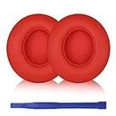 Aiivioll Dr. DRE Wireless Replacement Ear Pads Professional Replacement Ear Pads Compatible with Beats Solo 2 Solo 3 Wireless Bluetooth Headphones (Watermelon Red)