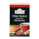 Ahmad Tea Chai Spice - Té negro con jengibre, canela y clavo - Bolsitas de té selladas con aroma y envueltas individualmente con 2 g de té por porción - 20 bolsitas de té