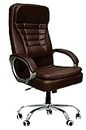 MA STUFF Office Chair Ergonomic Desk Chair Computer Chair High-Back Mesh Home & Office Ergonomic Chair with Advanced Mechanism, Arm-Rest with Lumbar Support(Brown)