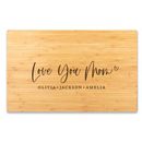 Koyal Wholesale Large Bamboo Wood Custom Mother's Day Cutting Board For Mom, Love You Mom, Set Of 1 Bamboo | 11 W in | Wayfair A3PP09198