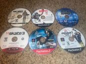Paquete de 6 discos PS2&PS3 Resident Evil 4, Tony Hawk, Skate, Rockband envío gratuito