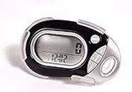 Pedusa PE-771 Tri-Axis Multi-Function Pocket Pedometer (Black with Holster/Belt Clip)