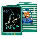 DYNASONIC (DYNA-PM Dinosaurio) Tableta escritura LCD color de 10 pulgadas para niños. Pizarra magnética para dibujar. Juguete educativo. Regalo para niño. Pizarra infantil 2 3 4 5 6 7 8 9 años
