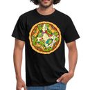 T-shirt uomo Teenage Mutant Ninja Turtles logo pizza