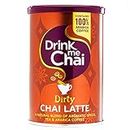 Drink Me Chai Dirty Chai Latte 200g | Ajoutez simplement de l'eau et de la poudre | faite avec du Café 100% Arabica de Colombie et Notre recette secrète de thé Chai (1 pot)