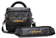Xsquare DSLR Camera Shoulder Bag Travel Camera Bag for Nikon Canon Sony Cameras, Lens, Tripod and Accessories Camera Bag (Black)