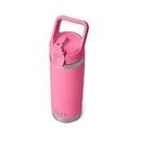 Yeti Rambler 18 oz Bottle, Vacuum Insulated, Stainless Steel with Straw Cap, Harbor Pink