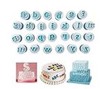 Bakingequipments 26PCS Small Alphabet Cookie Cutter,Embosser Cutter Biscuit Baking Mold Decorative Tools for Birthday Cake Cookie Fruit Vegetables
