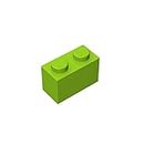 Classic Building Brick 1 x 2, 100 pezzi Bulk Brick Block, compatibile con parti e pezzi Lego 3004 (colore verde erba)