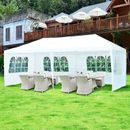 Topcraft 10 x 20 Feet Canopy Tent w/ 6 Sidewalls & Carry Bag, White Metal/Steel/Soft-top in Gray/White | 101 H x 231.5 W x 116 D in | Wayfair