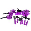 Durable 13 Piece Plastic Pots and Pans Cookware Playset for  