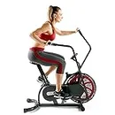 Marcy Fan Exercise Bike with Air Resistance System – Red and Black – NS-1000