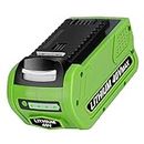 KUNLUN 6.0Ah 40-Volt Lithium Battery Replacement for Greenworks 40V Battery G-MAX 29472 29462 29252 20202 22262 Cordless Power Tool 40V Li-ion Battery(NOT for Gen 1)