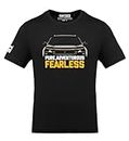FastBend TF 370 - Har rier Fearless Funky SUV Automotive Offroad Car Premium Cotton Tee Tshirt (XX-Large) Black
