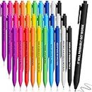 30 Pieces Ballpoint Pens Funny Pens Colorful Motivational Pens Complaining Quotes Pen Gag Gift Funny Gift, Negative Black Ink Pens for Students Coworkers School Office Supplies (Funny Style)