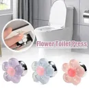 1pc Rose Handle Toilet Press Button Long Nail Protector Room Water Push Flush Press Button Switch