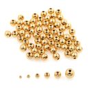 100pcs Gold Spacer Beads ,18K Gold Filled Round Bead DIY Bracelet Necklace
