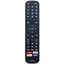 Allimity ERF2H60V Replacement Remote Control fit for VU LCD TV with Google Play Netflix YouTube Prime Video Shortcut Apps. (Without Voice Function)