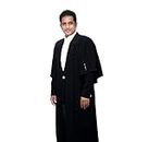 Gwalior Law Firm Black Advocate Lawyer Gowns and Graduation Office wear for Men and Women (Medium)