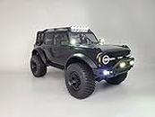 2Pcs LED Lights Spotlight Lamp for Traxxas 1/18 TRX4M Defender/Bronco RC Car, Square LED Headlight