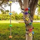 12 Ninja Tree Climbing Holds and 6.56FT Climbing Rope for Kids, Tree Climber Climbing Kit for Outdoor Ninja Warrior Obstacle Course Training