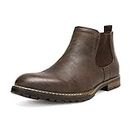 Bruno Marc Men?s Chelsea Boots Casual Slip-On Leather Dress Ankle Boot,Dark Brown,Size 10.5 US Philly-2