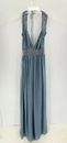 Wishlist Apparel Women's Dress halter Maxi Blue size Medium