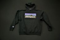 Patagucci Hoodie Sweatshirt Men's L Large Black 124CL